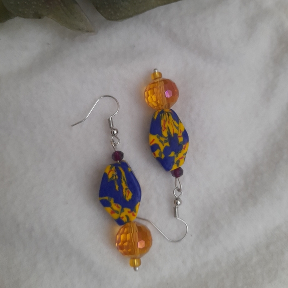 SALE!New handmade beaded drop earrings - Picture 6 of 6